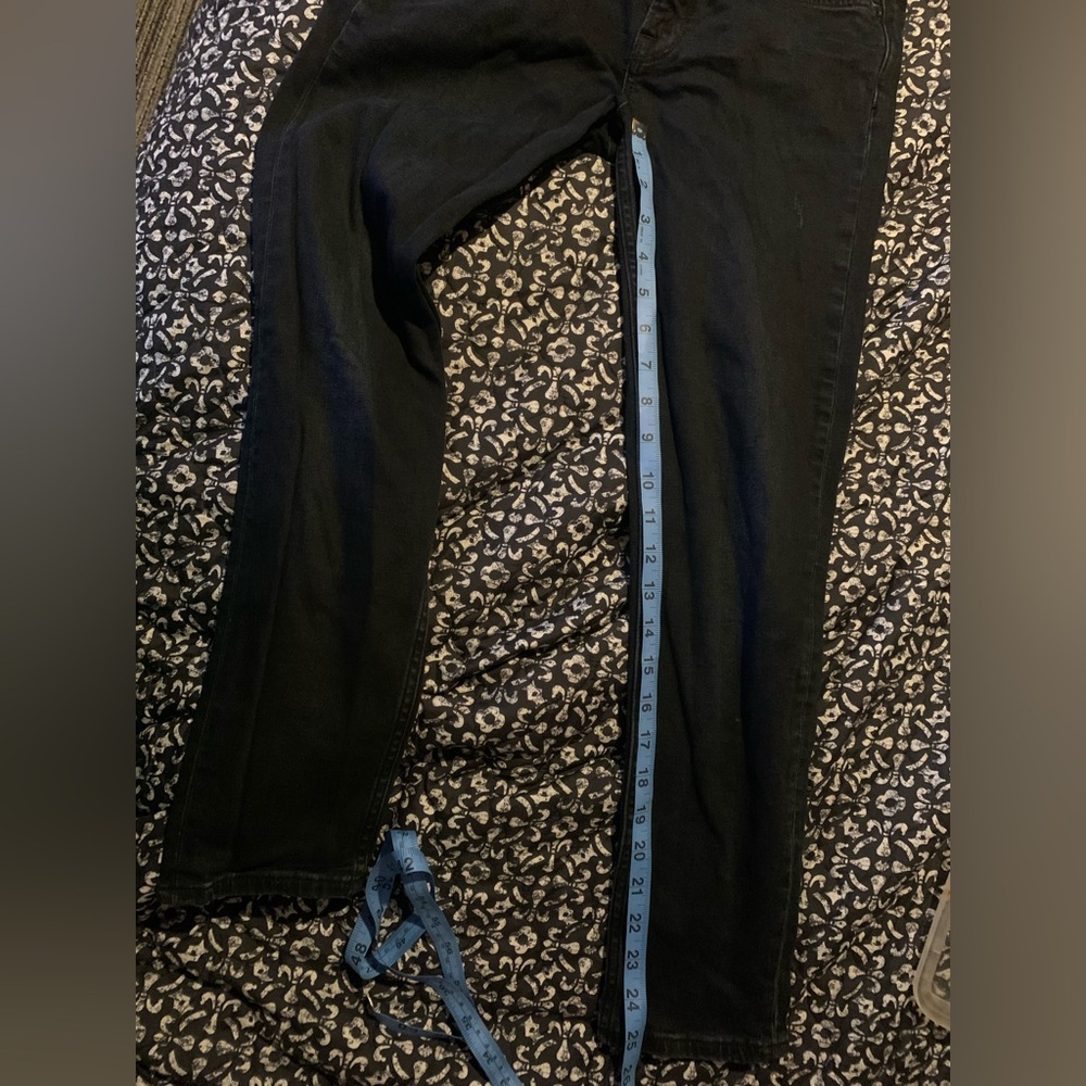 AllSaints Zig Jeans Blue Black Stretch Denim Skinny size 25 Made in Turkey - Picture 6 of 8
